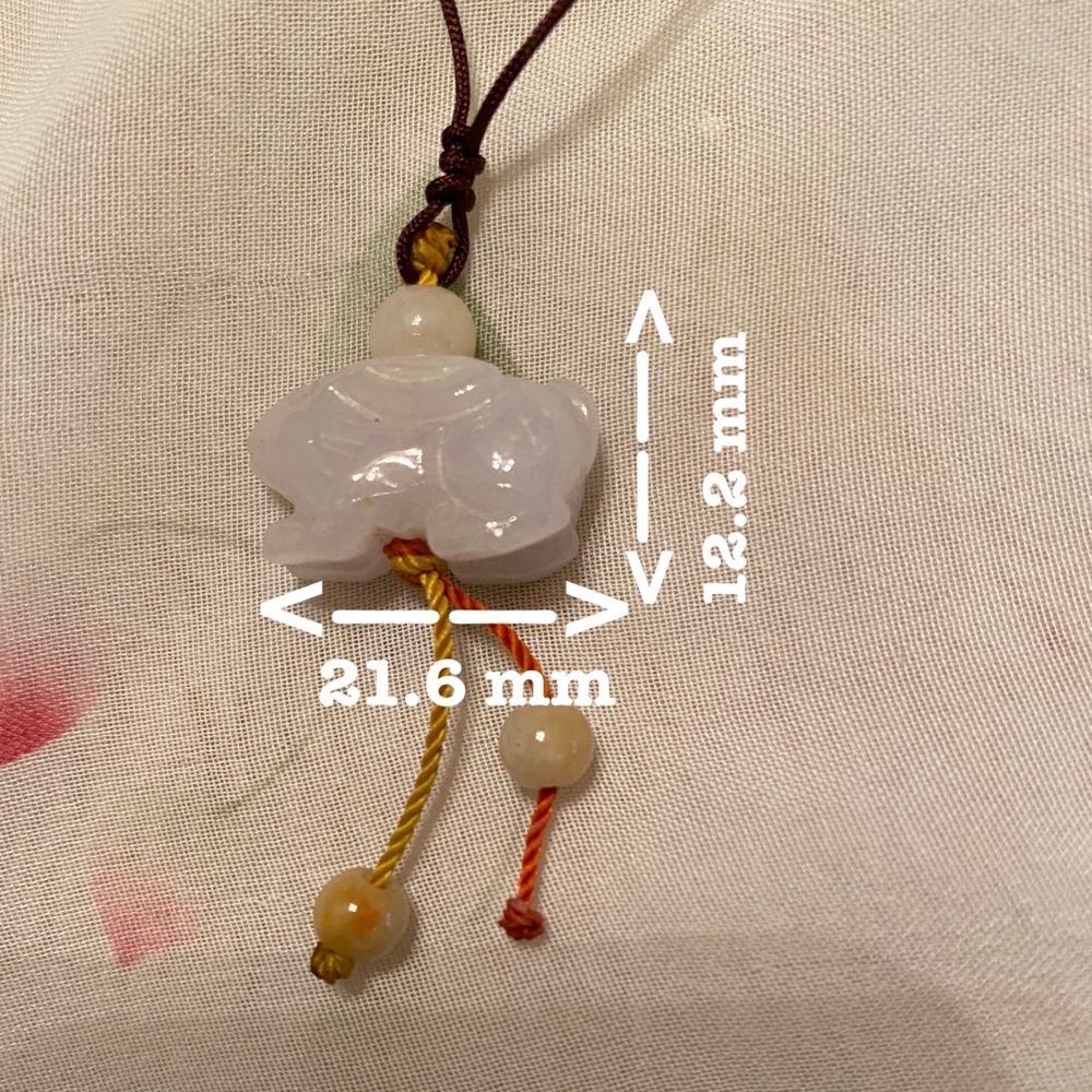 This is luck Purple Rabbit necklace is real Jade.